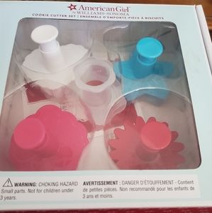 Williams- Sonoma American Girl baking set,Cookie cutters & cook book.